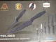 Penthouse 6 pc Black Knife Set Swiss Metaloceramika