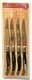 Crofton ~ LAGUIOLE STYLE STEAK KNIVES ~ Black Marbled Handles ~ Set Of 4 ~ NEW