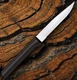 Rada Cutlery Steak Kitchen Knife 3.88" Satin T420 Steel Blade Black Resin Handle