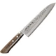 Kanetsune Sairyu Kengata Kitchen Knife Damascus Steel Blade Wood Handle - KC-372