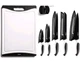 EatNeat 12-Piece Cutting Board & Knife Set with Knife Sharpener Brand New***