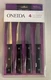 NEW Oneida 4 Piece Triple Rivet Steak Knife Set (O33)