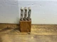 Chicago Cutlery Set of Six 103s Steak Knives w/ Block MSS6 4" Blade