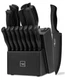 Knife Sets for Kitchen with Block, HUNTER.DUAL 19 Pcs Kitchen Knife Set with ...