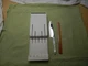 Cutco White Pearl Handle 1728 KM Chef Knife and Plastic Cutco Knife Holder 1742