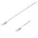 Haosie Extendable Fork, 8.7 to 25.4 Inch Long Prank, Telescopic 1 Pcs, Gray 