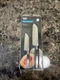 Sharper Image 2 Piece 5" and 6.5" SANTOKU Stainless Knife Set. Stainless Steel