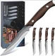 Dragon Creek Steak Knives Set of 4, High-Carbon Steel Steak Knife Set  NEW