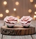 Handcrafted Ceramic Pink Rose Salt and Pepper Shakers, Home D&eacute;cor, Gift for Her,