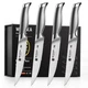 WIZEKA Steak Knives Set of 4 - German Stainless Steel - 5 4 PCS, Sliver