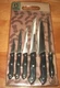 Gourmet Traditions 7 Piece Stainless Steel Knife Set & Cutting Board