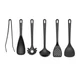 Henckels Silicone Onyx 6-pc Cook and Serve Utensil Set - Black