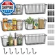 Simple Trending 6 Pack Wire Basket Wall Mount Baskets Hanging Baskets Cabinets