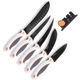 Outdoor Edge Ergo Max 6pc Processing Set Stainless Blades Soft-Touch TPR Handles