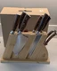 TUO TC0714 8 Pcs Forged German Steel Kitchen Knife Set with Wooden Block
