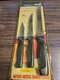 Rogers Pro Cut 3 Piece Cutlery Knife Set Stainless 456-468 - New Old Stock