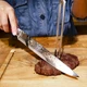 FORGED IN FIRE Stainless Steel 8" Carving Knife 7" Fork 2 Pc Set History Channel