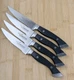 4pc LONGHORN STEAKHOUSE Steakhouse Knife SET w/ LOGO, Full-Tang, Dual-Rivet, NEW