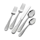 Pfaltzgraff Garland Frost Silverware Set 53-Piece, 53-Piece Set, capri-frost 