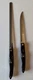 Vintage Cutco Knives Model 1729 & 1724 Classic Brown Handle Lightly Used, Nice!
