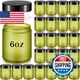 Domensi 24x 6oz Glass Jars w/ Lids, Leakproof Round Airtight Cosmetic Storage