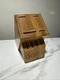 CUTCO 1759 Studio 4 + 4 Solid Oak Knife Block USA Same Day Free Shipping