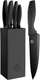 MasterChef Knife Block Set of 6 Kitchen Knives, Extra Sharp Stainless Steel Blad