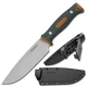 Outdoor Life Fixed Blade Camp Chef Knife &ndash; Satin Finish Blade w/ Orange and