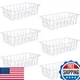 Orgneas 6-Pack Freezer Organizer Bins Metal Wire Storage Baskets Refrigerator