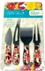 Pioneer Woman Cheerful Rose Floral 4 Piece Cheese Knife Serving Set