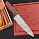 Custom Hand Made Forged Damascus Steel Kitchen Chef Knife Wood Handle 2840