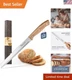 Mezzo Serrated Bread Knife for Homemade Bread High Carbon Steel Sourdough Kni...