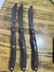 CUTCO 1059 Serrated Steak Knives Brown Wood Handles Set of 3
