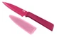 KUHN RIKON Colori+ Non-Stick Serrated Paring Knife with Safety Sheath, 19 cm,...