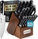 Knife Set 15 Piece High Carbon German Steel Full Tang Walnut Cutluxe