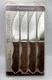 Set Of 4 TRAMONTINA  Porterhouse Steak Knife Stainless Brazil  Serrated NEW