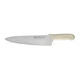 Winco KWP-100 St&auml;l 10" Stamped Chef Knife w/ White Polypropylene Handle