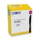 Dixie Grab'N Go Wrapped Cutlery, Knife, Plastic, Black, 90/Box