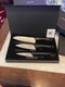 Eagle 3-Knife Set of White Diamond Ceramic Blade Knives (6", 5" & 4") - New