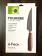 GreenPan Premiere Titanium 4‑Pc Steak Knife Set &ndash; Walnut Handles NEW &ndash; SAVE $80