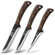 HOSHANHO Butcher Knife Set 3Piece, Super Sharp Hand Forged Fillet Knife & Div...