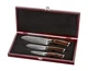 Wakoli Damascus Kitchen Knife Set, 3 Pieces Professional Chef Knife Set made ...