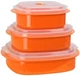 Reston Lloyd Calypso Basics Microwave Cookware, Steamer & Storage Set, Orange