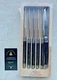 Laguiole Clermont Coutellerie Sharp Serrated Edge 6-Piece Plated Steak Knife Set