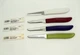 Pampered Chef Lot Of 4 Quikut Paring Knife Mixed Colors Handles