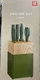 ZWILLING Now S 6 Piece Knife Block Set Lime Green