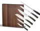 Hexclad Master Series 7-piece Magnetic Knife Block Set New in Box