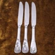 Cuisinart Elite Rooster Butter Knife Lot 3 Knives Flatware CFE-FR20 Farm House