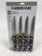 Farberware Stamped Triple Rivet High Carbon Stainless Steel Steak Knife Set