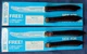 4 Vintage QUIKUT Stainless QUIKKLE STEAK KNIVES, Knife in Cardboard - NOS